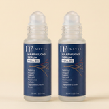 MEVYA Haarwuchs Serum Roll-On 2er-Pack, zwei Flaschen nebeneinander